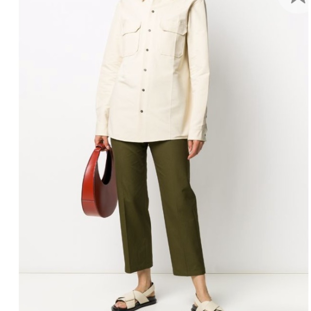 🌴JIL SANDER🌴SILK/NYLON LIGHTWEIGHT CARGO PANTS🌴 - Picture 2 of 7